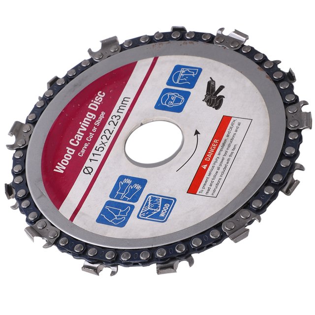 LYUMO 13 Teeth Chain Dics,4.5in 13 Teeth Angle Grinder Chain Disc Wood Carving Chain Disc Chain Plate For Woodworking,Grinder Chain Disc