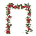 thumbnail image 2 of Simulation Rattans, 220Cm/86.6Inches Simulation 10 Heads of Rose Vines Decoration Valentine's Day Scene Setting Wall Hanging Mantel Tabletop Decor Valentine's Day Decoration, 2 of 6