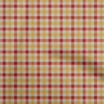 thumbnail image 1 of oneOone Rayon Mustard Yellow Fabric Check Sewing Craft Projects Fabric Prints By Yard 56 Inch Wide, 1 of 4