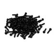 thumbnail image 1 of Unique Bargains M3x12mm Round Head Nylon Machine Screw Bolt Fastener Black 100pcs, 1 of 2