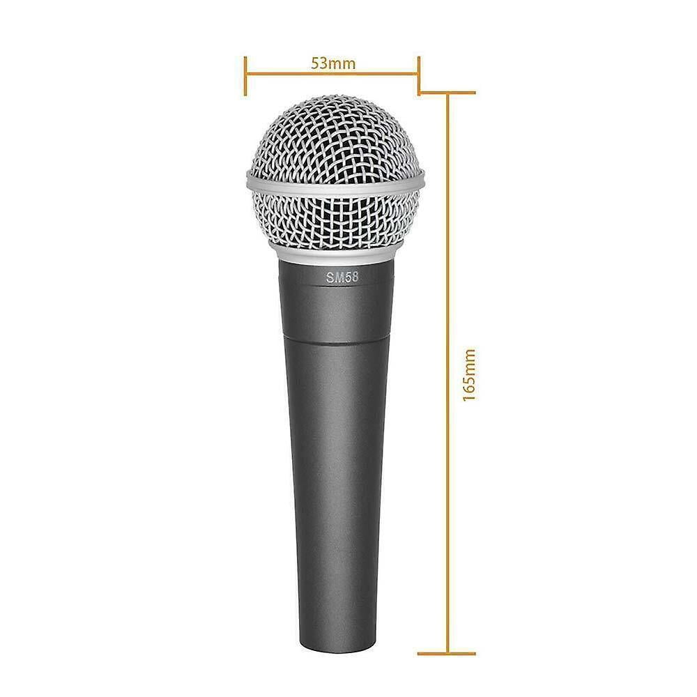 Shure Sm58 Dynamic Vocal Microphone, Wired, with Switch and Cable