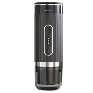Portable Electric Espresso Coffee Machines 6oz Single Serve Mini Coffee Maker with Cup Coffee Powder and Capsule Bin 1200mAh Rechargeable Battery Automatic Brew for Camping Travel Car Hiking Office