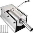 thumbnail image 1 of VEVOR 3 L/7 Lb Machine Commerciale Horizontale pour Garnitures de Saucisses, Remplisseur Manuel de Saucisses avec 4 Embouts de Remplissage, Machine à Garnir de Saucisses en Acier Inoxydable pour Usage Commercial et Domestique, 1 of 9