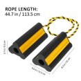 thumbnail image 2 of Heavy Duty Rubber Wheel Chocks 2pcs Tire Stopper Blocks for Travel Trailers RV Truck Car, 2 of 8