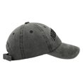 thumbnail image 3 of GDREDA Men Hat Vintage Washed Denim Baseball Cap With Embroidered Letters Unisex New York Style Dad Hat Black,One Size, 3 of 6