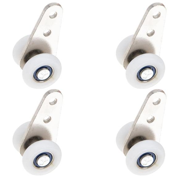 MIANGASTORE 4Pcs Curtain Hanging Round Wheels Mute Curtain Runners Wheel Furniture Parts