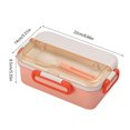 thumbnail image 3 of HAOAN Waterproof Lunch Box with Compartment Plastic Lunch Box Microwave Sealed s School Lunch Plate Kitchen Food Storage Container Closure Bags & lids & Boxes Extra&nbsp;Savings, 3 of 8