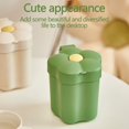 thumbnail image 2 of Mini Desktop Trash Can Cute Small Household Mini Coffee Table Melon Peel Shell Storage Bucket Bedroom with Lid Trash Can, 2 of 6