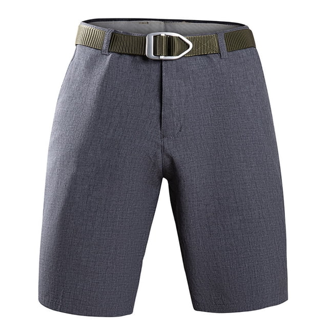 Styesk Shorts pour Hommes Couleur Unie Mode Décontractée Poches à Boutons