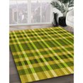thumbnail image 3 of Ahgly Company Tapis d'Intérieur Lavable à la Machine, Carré, Transitionnel, Vert Olive, Tapis de Zone, 8 Pieds Carré, 3 of 7
