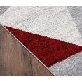 thumbnail image 4 of Lbaiet CH866R26 Yaritza Geometric 2 x 6 ft. Runner Rug, Red, White & Gray, 4 of 4