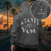 HUITKMM Graphic Hoodies Men's Casual Hoodie Loose Fit Print Sweatshirt for Daily Wear Comfortable Pullover Streetwear Hooded Sweater Autumn Winter 4498