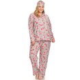 thumbnail image 4 of White Mark Pyjama Trois Pièces à Boutons pour Femme, 4 of 5