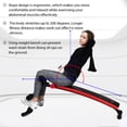 thumbnail image 4 of Banc de Musculation Pliant SuperFit, Réglable, Planche Assise, Entraînement, Banc Incliné, Rouge, 4 of 10