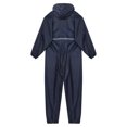 thumbnail image 4 of Miaeowve Mens Motorcycle Rain Suit One Piece Hooded Jumpsuit Reflective Strip Waterproof Rainsuit Navy Blue 170/L, 4 of 7