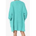 thumbnail image 2 of TheMogan Women's PLUS Loose Fit Popcorn Knit Long Sleeve Pocket Open Sweater Cardigan, 2 of 6