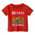 thumbnail image 1 of FhsagQ Mode Décontractée Imprimée pour Garçon et Fille, Col Rond, Manches Courtes, T-Shirt Ample, Taille 6/7, Rouge de Pâques, 4-5 Ans, 1 of 4