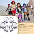 thumbnail image 4 of Maoww 6PCS Knee Pads Anti Collision Polyester Foam Hard Shell Wrist Guards Hand Guard Roller Skates Cycling Skateboard Scooter Grey, 4 of 6