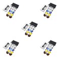 thumbnail image 1 of Transemion 5piece Magnetic Clip On Glasses Stable Fixation Dual-purpose For Eyeglasses And Smooth Line PC Frame Type 2 5Set, 1 of 6