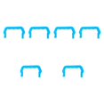 thumbnail image 4 of simhoa 6 Pcs Pet Cage Handle Cages Cat Carrier Hamster Squirrel Crate Handle Blue, 4 of 8