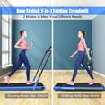 thumbnail image 4 of Gymax 2.25HP Under Desk Electric Pad Treadmill Running Machine w/ APP Navy, 4 of 10