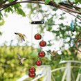 thumbnail image 5 of Fesfesfes Clearance Wind Chime Feeder,Copper Hummingbird Feeder with 6 Musical Tubeses, Solar-Powered Garden Sound Decor multicolour, 5 of 5