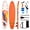 Orange+White, variant on Costway 11’ Wide Inflatable Stand Up Paddle Board , Stable SUP for Adults and Youth Blue+White