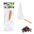 thumbnail image 1 of Wooden Handle Coffee Cloth Filter White 1 Piece Coffee Cloth Handle With Filter Bag Drip Coffee Brewing Pot Set, 1 of 6