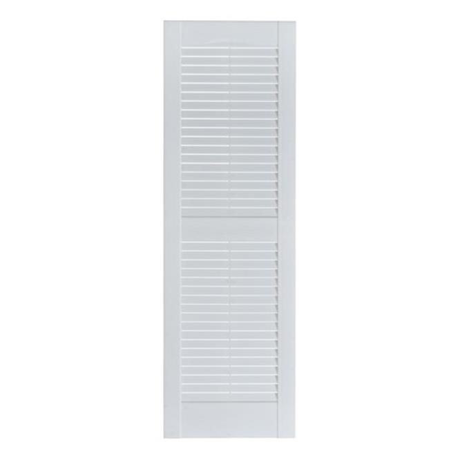 Volet Décoratif Extérieur à Persiennes Premier, Peinturable - 15 x 63 Po