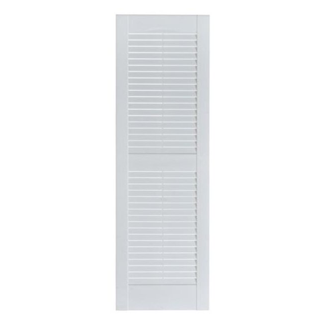 Volet Décoratif Extérieur à Persiennes Premier, Peinturable - 15 x 63 Po