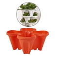 thumbnail image 3 of Almencla Jardinière de Jardinage Verticale Légumes Pot de Fleurs Jardin pour Poivrons Rouge, 3 of 8