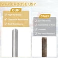 thumbnail image 4 of Uxcell 2Pcs Fully Threaded Rod, M10 x 1.25mm Pitch 304 Stainless Steel Right Hand Fine Threads Studs, 250mm/10" Long Threaded Screw Rods Fasteners for Anchors Bolts Hangers Clamps U Bolts, 4 of 6