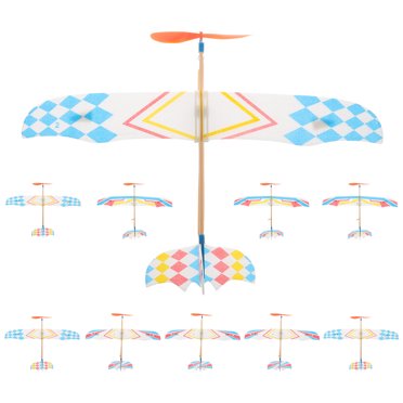 Milisten 10 Pcs Jouets Avion Modèle Biplan pour Enfants (Style Aléatoire)