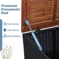 thumbnail image 4 of Gymax 3PCS Patio Rattan Conversation Set Outdoor Furniture Set w/ Red Cushions, 4 of 6
