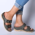 thumbnail image 1 of LSLJS Wedge Slide Slippers Women Ladies Outdoor Slippers Pearl Chain Soft Sole, 1 of 4