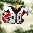 thumbnail image 2 of Cadeau d'Ornement de Voiture avec Casque Chic Pendentif de Football Robuste, 2 of 4