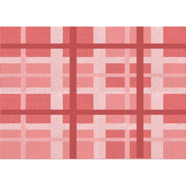 Ahgly Company Machine Washable Indoor Rectangle Transitional Pastel Pink Area Rugs, 5' x 8'