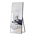 thumbnail image 1 of NeuType Pleine Longueur Miroir Rectangle Noir 47"x16", 1 of 9