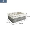 thumbnail image 2 of Multipurpose Rattan Storage Basket Clothing Cosmetics Sundries Container Decorative Baskets Home Decor Handmade for Desktop Dorm Bathroom , medium medium, 2 of 8