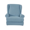 thumbnail image 3 of Wing Back Armchair Covers Wing Sofa Slipcovers Repment Blue Light Blue, 3 of 7