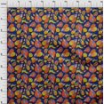 thumbnail image 5 of oneOone Cotton Cambric Blue Fabric Abstract Floral Sewing Craft Projects Fabric Prints By Yard 56 Inch Wide, 5 of 5