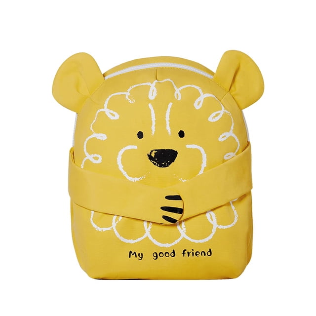 Sunveno Kid's Backpack, Toddler Backpack for Kids 2-6 Years Carton Design, Yellow