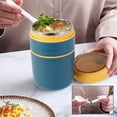 thumbnail image 3 of 710ml Vacuum Insulated Food Container for Hot Food 304 Stainless Steel Thermal Wide Mouth Collapsible Spoon Portable Lunch Thermos with Silicone Handle, 3 of 7
