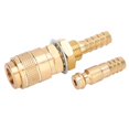 thumbnail image 3 of Quick Hose Connector Fitting Hose Connector Hose Fitting Tig Welding Quick Connector Fitting Solid Brass For MIG TIG Welder Torch Yellow, 3 of 8