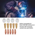 thumbnail image 3 of 14pcs Pointe de Contact Diffuseur de Gaz Ensemble de Support de Pointe, CNC Usiné, Ensemble de Support de Pointe de Contact, Adapté pour 24KD MIG Torche de Soudage, 3 of 8