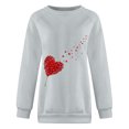 thumbnail image 5 of Levmjia Chandail de la Saint-Valentin pour Femmes Chandails à Manches Longues pour Femmes Imprimé de la Saint-Valentin Col Rond Chandail à Enfiler Hauts Chandail Décontracté, 5 of 5