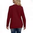 thumbnail image 4 of HAiming Womens Knit Cardigan Long Sleeve Button down V Neck Solid Color Lightweight Sweaters with Pockets, 4 of 4