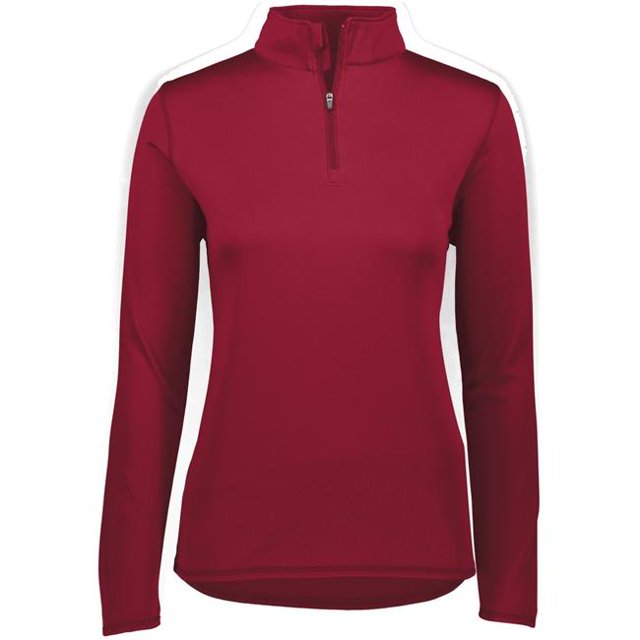 ASI 2787.J36.M Ladies Attain Wicking 1 by 4 Zip Pullover, Cardinal - Medium