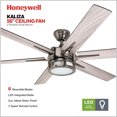 thumbnail image 4 of Honeywell Kaliza Ceiling Fan, Quiet Motor and Remote Control, 56", Matte Nickel, 4 of 9