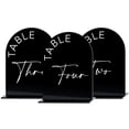 thumbnail image 1 of HWZWT Black and white table numbers for wedding reception wedding table numbers with extra thick support our wedding table numbers are made of acrylic piece table number labels, 1 of 6